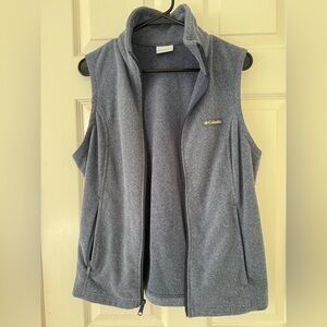 Columbia Heather Gray Fleece Vest